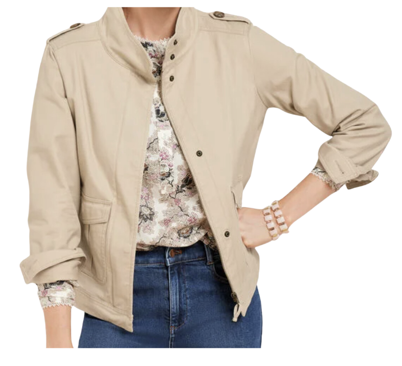 Twill Crop Jacket